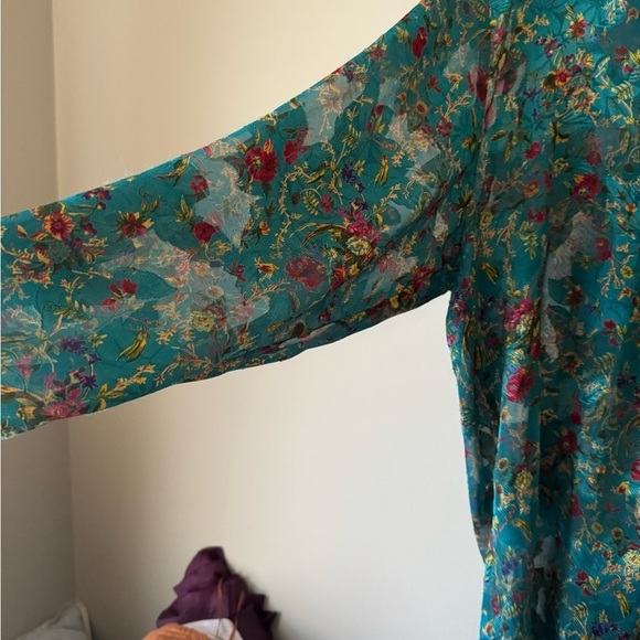 Vintage Gold Label Victoria’s Secret Front Button Floral Sleep Shirt Nightie - Picture 6 of 12